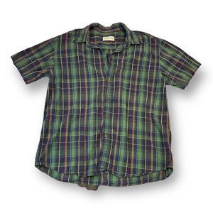 Orvis Plaid Button Front Top Size Extra Large